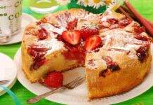 Torta super soffice di fragole