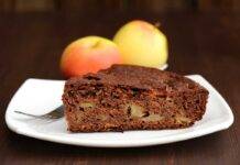 torta vegana mele cioccolato ricetta FOTO ricettasprint