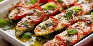 Verdura al formaggio e pomodoro
