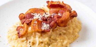 risotto cacio pepe pancetta ricettasprint