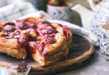 Clafoutis vanigliata alle fragole