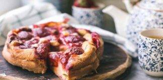 Clafoutis vanigliata alle fragole