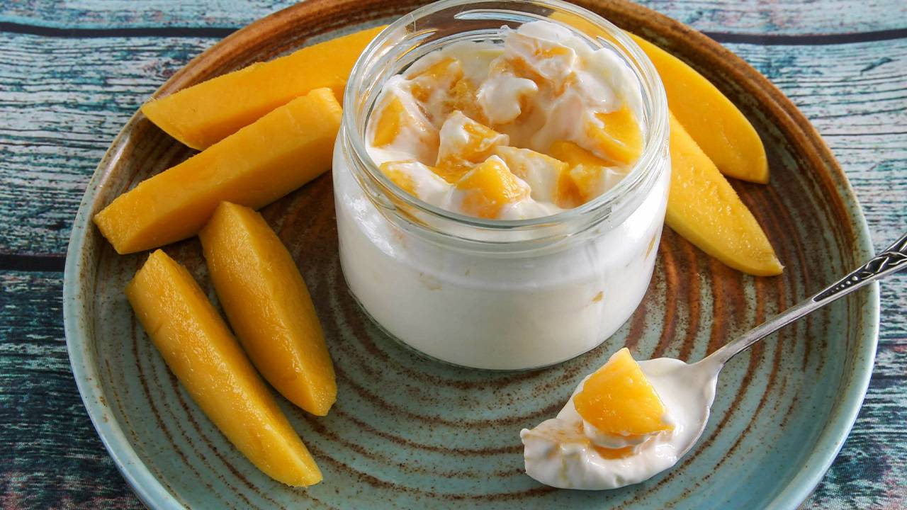 Crema al mango e mascarpone, perfetta al cucchiaio e per farcire