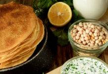 Piadina con farina di ceci