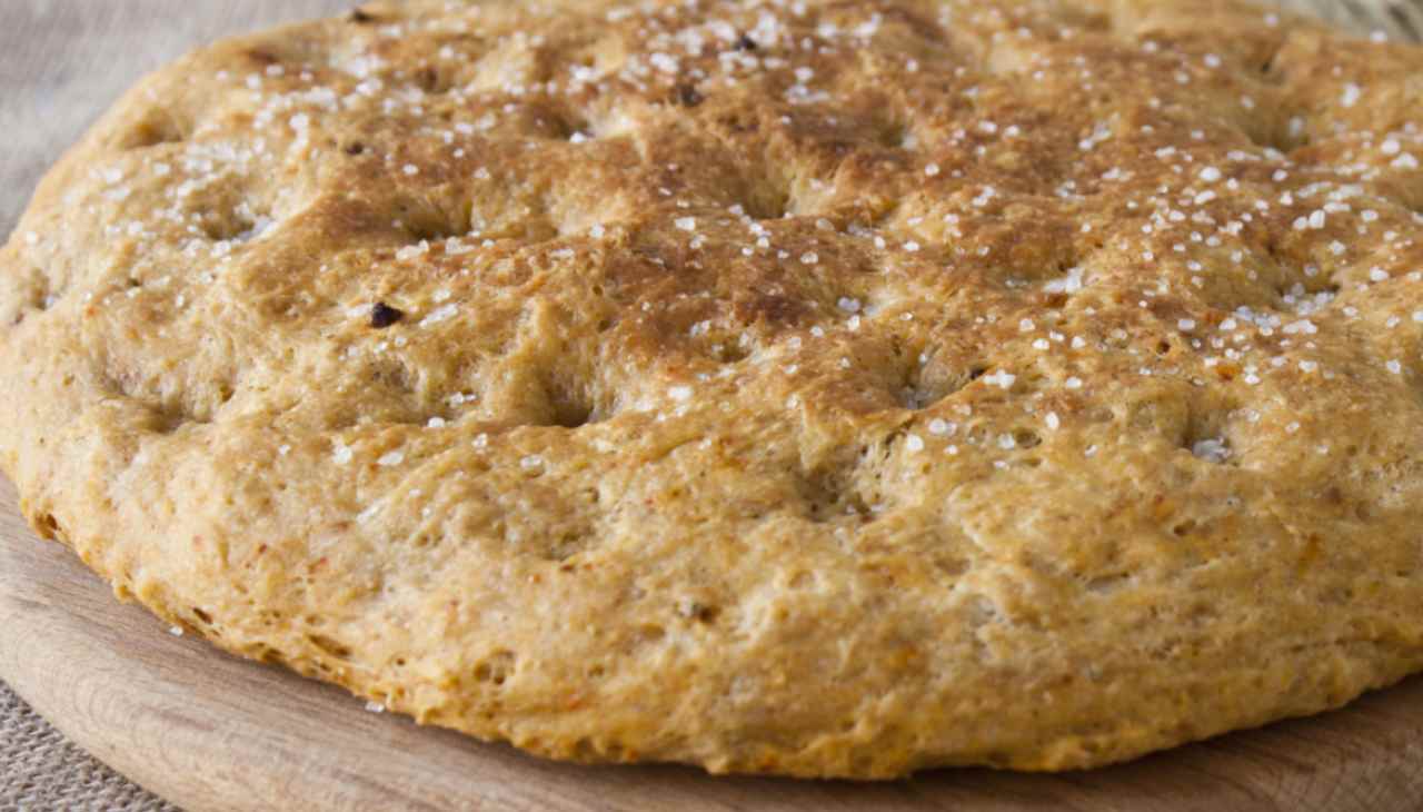 Focaccia di grano saraceno senza glutine