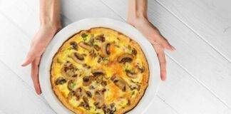 frittata funghi mozzarella ricetta FOTO ricettasprint