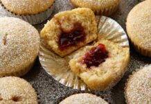 muffin cuore marmellata ricetta FOTO ricettasprint