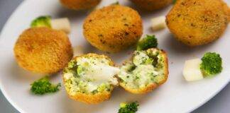 Palline di broccoli patate e scamorza