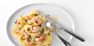 pappardelle gamberi pistacchio ricetta FOTO ricettasprint