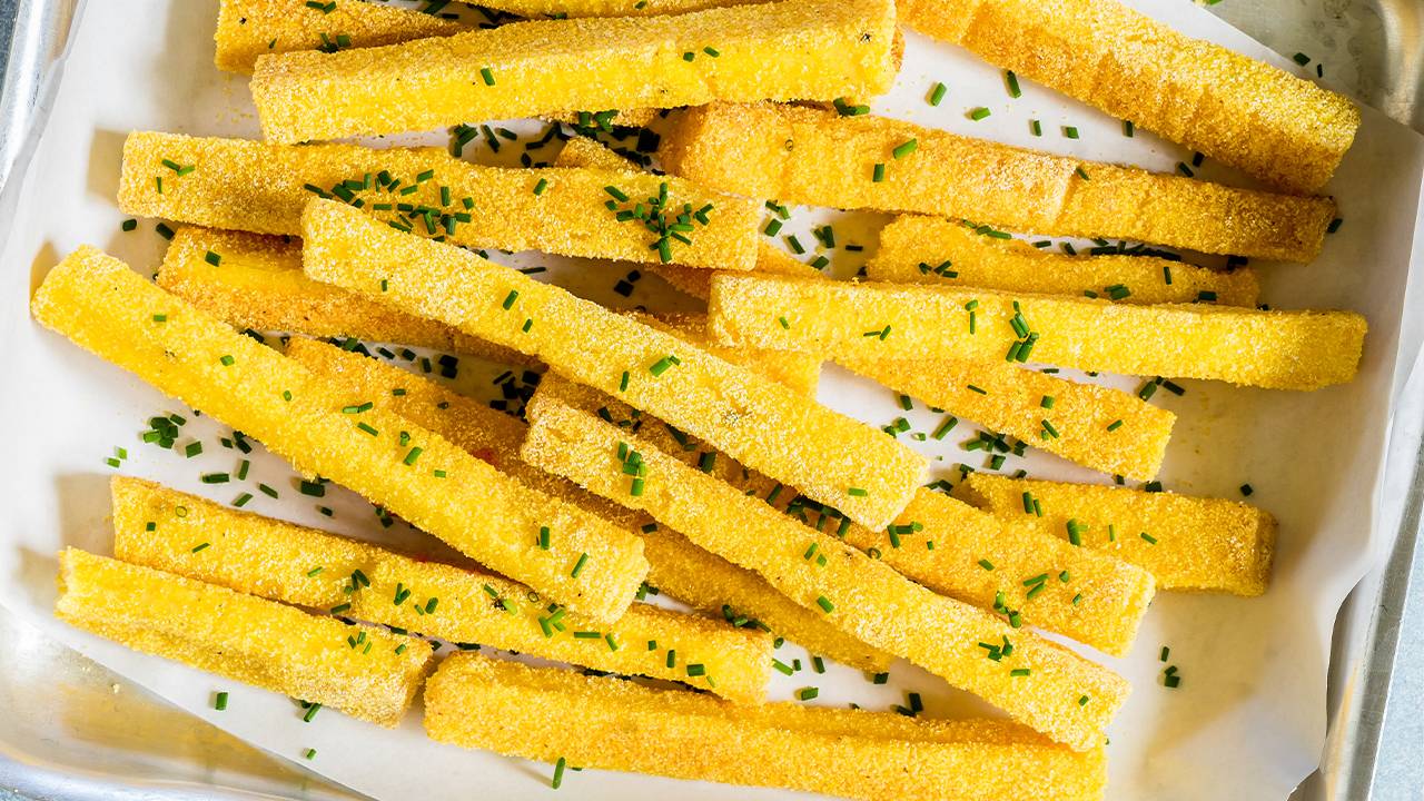 bastoncini al forno di polenta