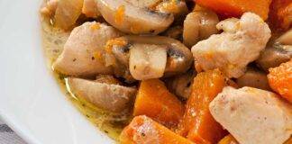 Piatto unico di carne e verdura