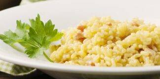 Risotto ai tuberi e carne