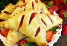 Sfogliatine ripiene di fragole