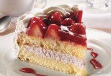 Torta soffice panna e fragole | Un dessert perfetto per la domenica Torta panna e fragole