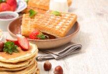 Waffles e pancake light senza burro