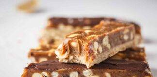 barrette snickers vegane ricetta FOTO ricettasprint