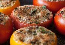 Ciliegini gratinati | Ottima cena, facile, croccante e veloce pomodori ciliegini gratinati ricetta FOTO ricettasprint