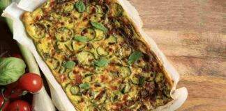 Frittata al forno di porri e zucchine