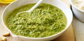 Hummus al pesto di mandorle