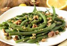 Insalata di fagiolini verdi e noci