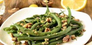 Insalata di fagiolini verdi e noci