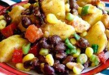 Insalatona di patate fagioli e pomodori | fresca e saporita Insalatona di patate fagioli e pomodori