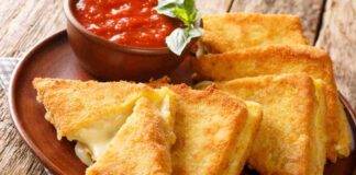 Mozzarella in carrozza aromatizzata al forno