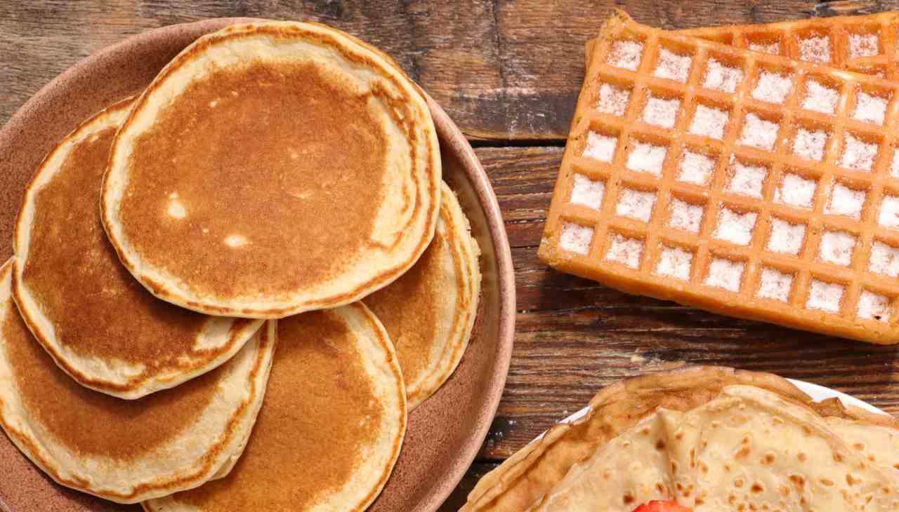 Pancakes e waffles light ricetta base