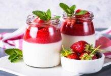 Formaggio con fragole