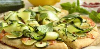 Focaccia con zucchine