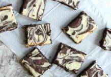 Quadrotti al doppio cioccolato e cocco