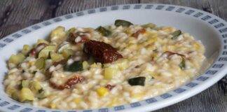 Risotto con zucchine fontina e pomodori secchi ricettasprint