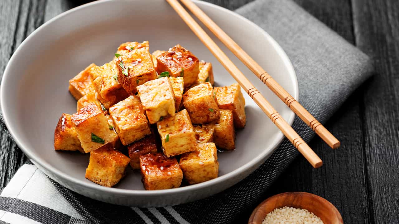 Tofu di soia cn spezie