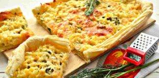 Torta di patate aromatizzata con pancetta e fior di latte