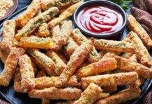 Zucchine impanate | Contorno fritto croccante con doppia panatura Contorno di verdura fritta