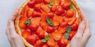 quiche fragole dolce ricetta FOTO ricettasprint