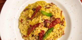 risotto agli asparagi con pomodori secchi e pancetta ricettasprint
