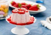 Bocconcini di gelato alla fragola
