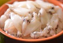Calamari con olio, sale e pepe