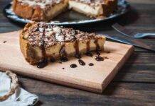 Cheesecake di wafer alla nocciola e cioccolato