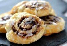 Crostatine girelle con ganache al cioccolato