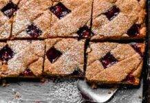 Cubetti di torta linzer | buonissima e facilissima da preparare Cubetti di torta linzer