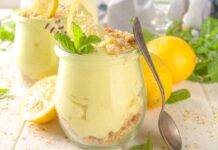 Torta limone bicchiere