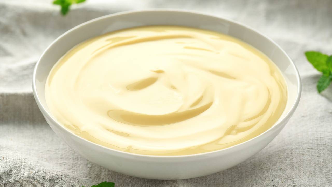 crema bianca senza uova