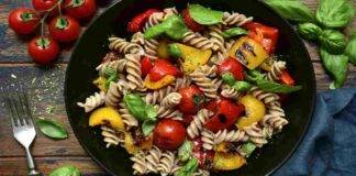 Fusilli integrali con verdure grigliate