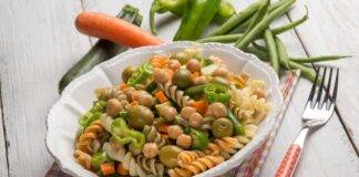 Pasta fredda con verdure