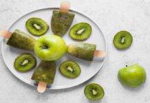 ghiacicoli kiwi e mela ricetta FOTO ricettasprint