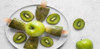 ghiacicoli kiwi e mela ricetta FOTO ricettasprint