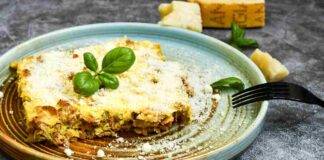 lasagna bianca prosciutto zucchine ricetta FOTO ricettasprint
