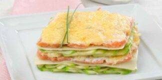 Lasagna fredda salmone e zucchine